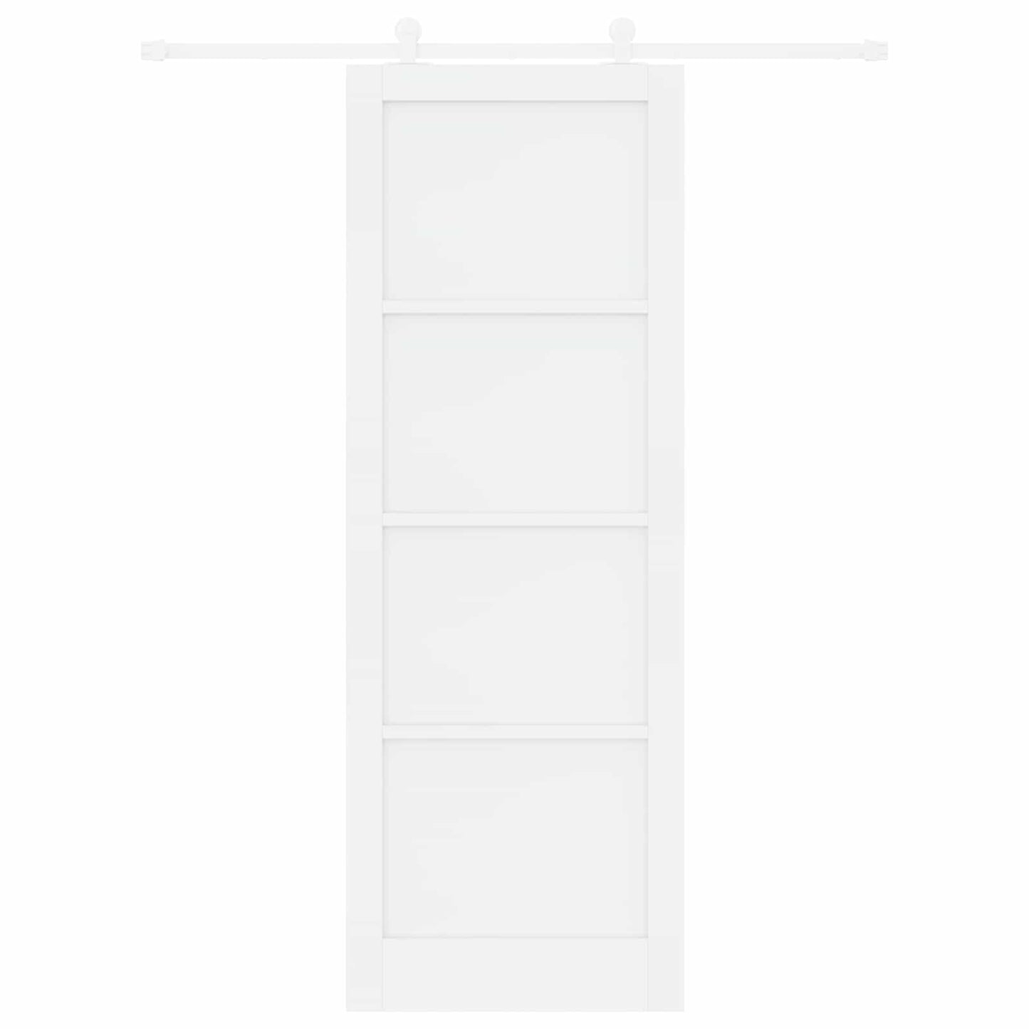 Csúszó ajtó Fehér 83 x 232 cm Tömör Fenyőfa