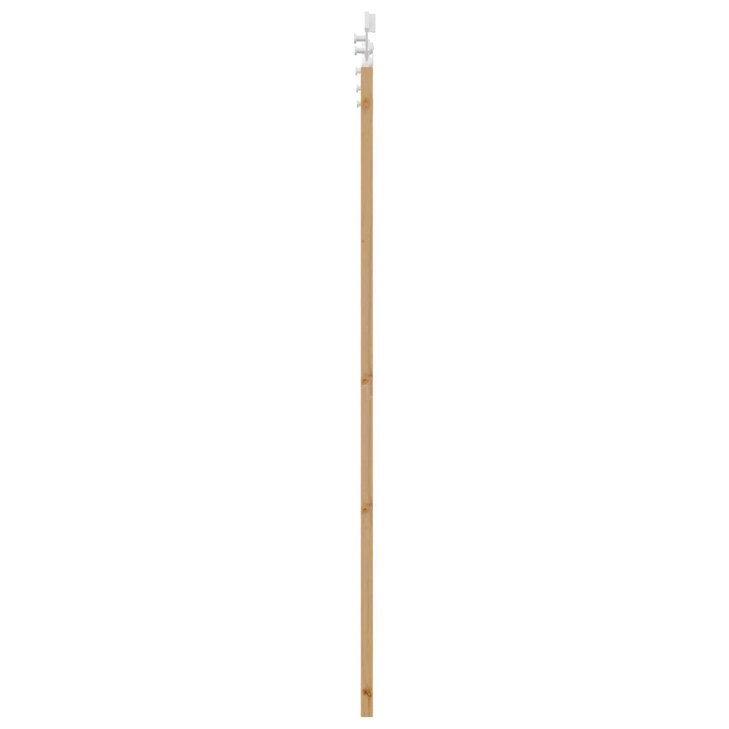 Csúszó ajtó Természetes és Fehér 61 x 198,5 cm Tömör Fenyőfa