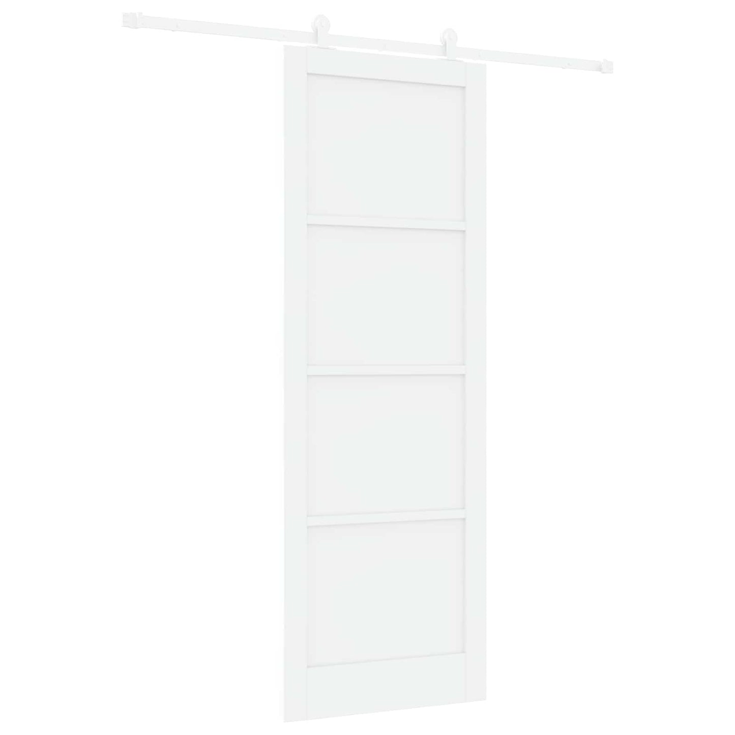 Csúszó ajtó Fehér 83 x 232 cm Tömör Fenyőfa