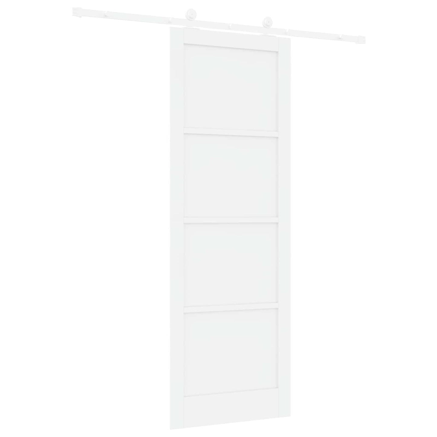 Csúszó ajtó Fehér 83 x 232 cm Tömör Fenyőfa