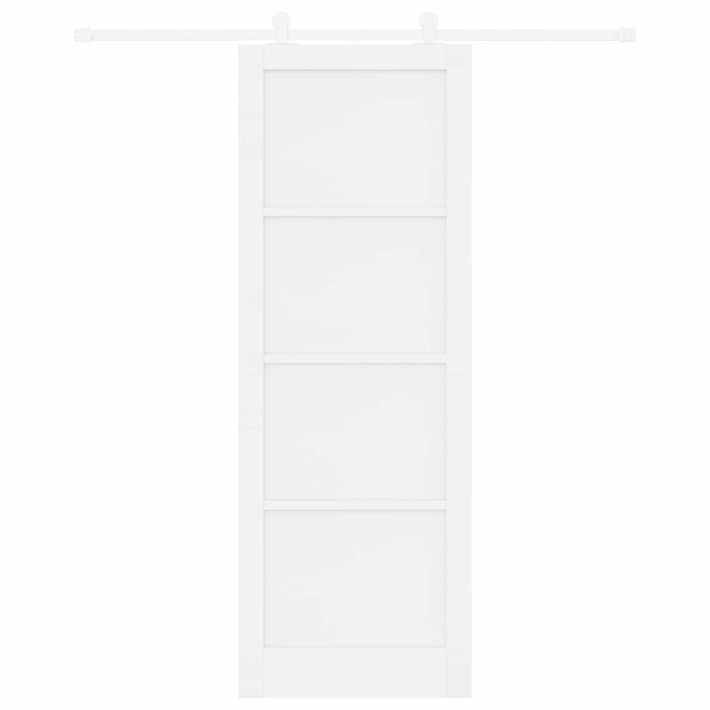Csúszó ajtó Fehér 83 x 232 cm Tömör Fenyőfa