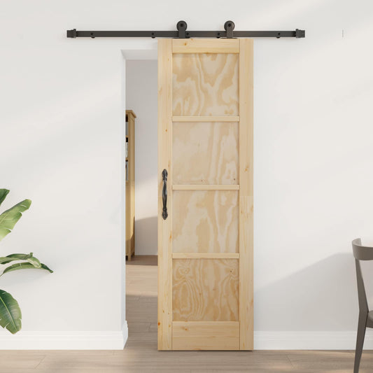Csúszó ajtó ORKDAL Természetes 61 x 198,5 cm Tömör Fenyőfa