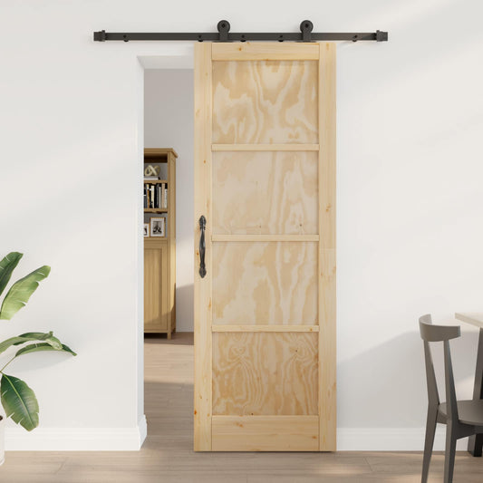 Csúszó ajtó ORKDAL Természetes 73,5 x 211 cm Tömör Fenyőfa