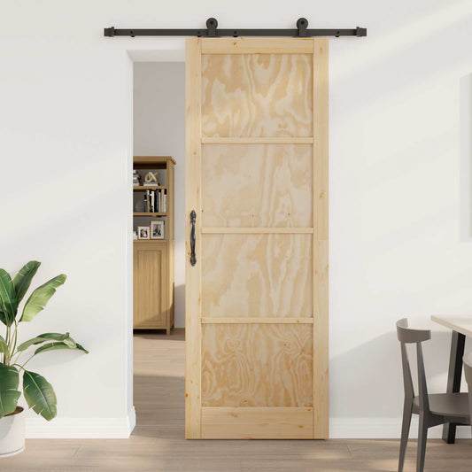 Csúszó ajtó ORKDAL Természetes 83 x 232 cm Tömör Fenyőfa