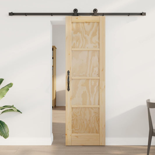 Csúszó ajtó ORKDAL Természetes 61 x 198,5 cm Tömör Fenyőfa