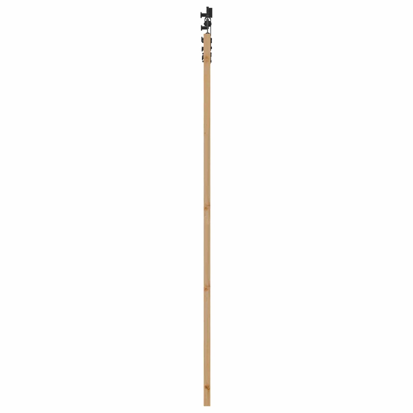 Csúszó ajtó Természetes és Fekete 86 x 211 cm Tömör Fenyőfa