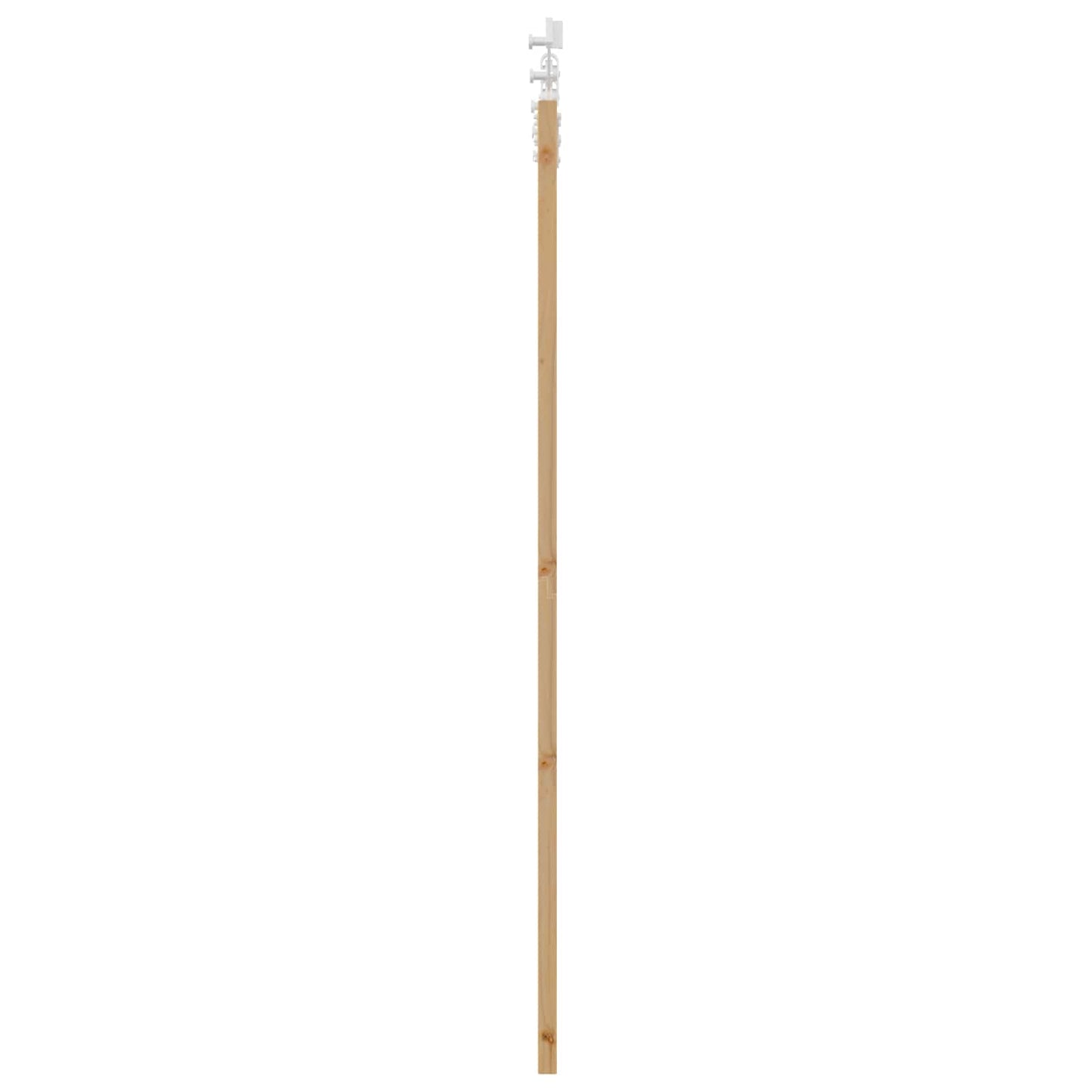 Csúszó ajtó Természetes és Fehér 61 x 198,5 cm Tömör Fenyőfa