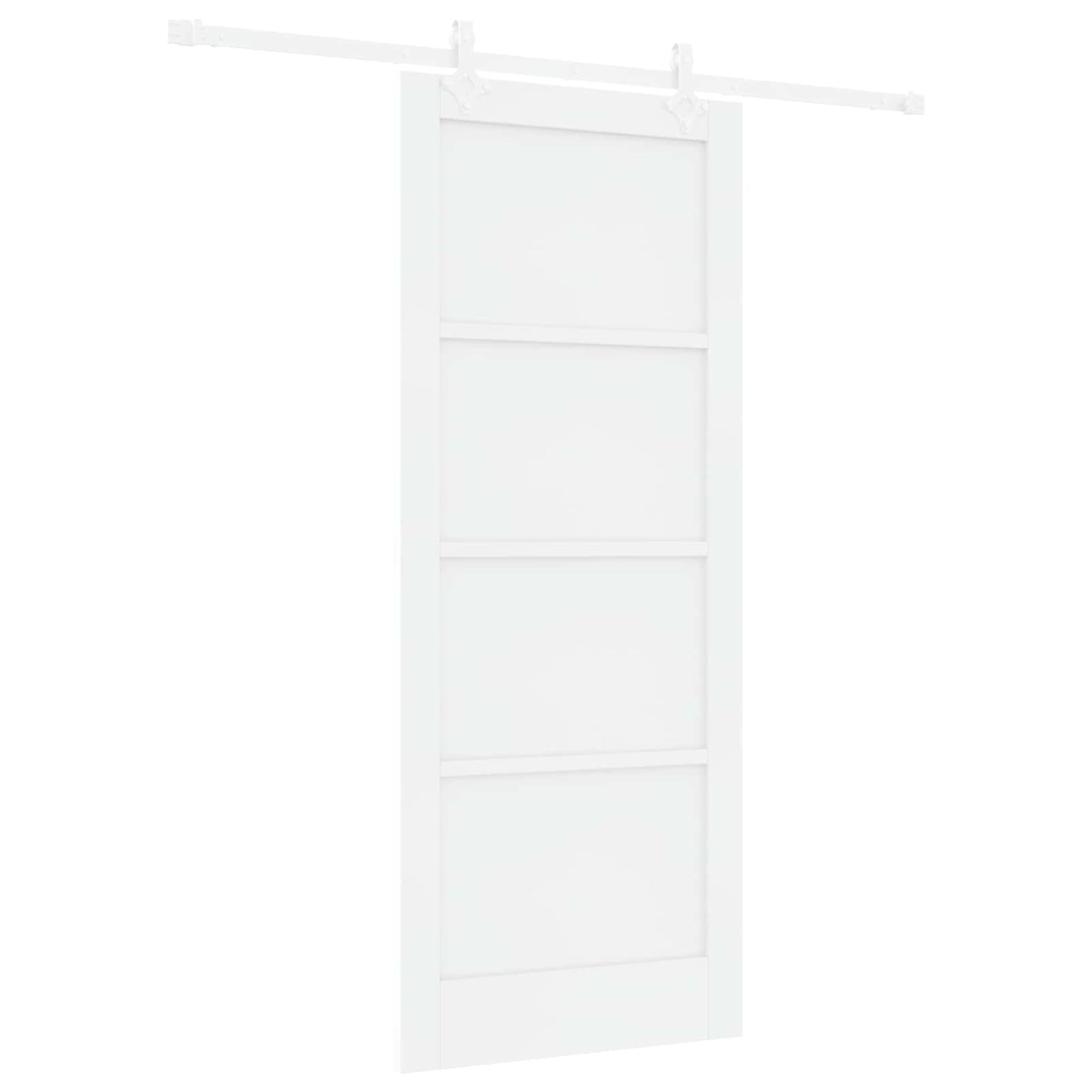 Csúszó ajtó Fehér 83 x 202 cm Tömör Fenyőfa