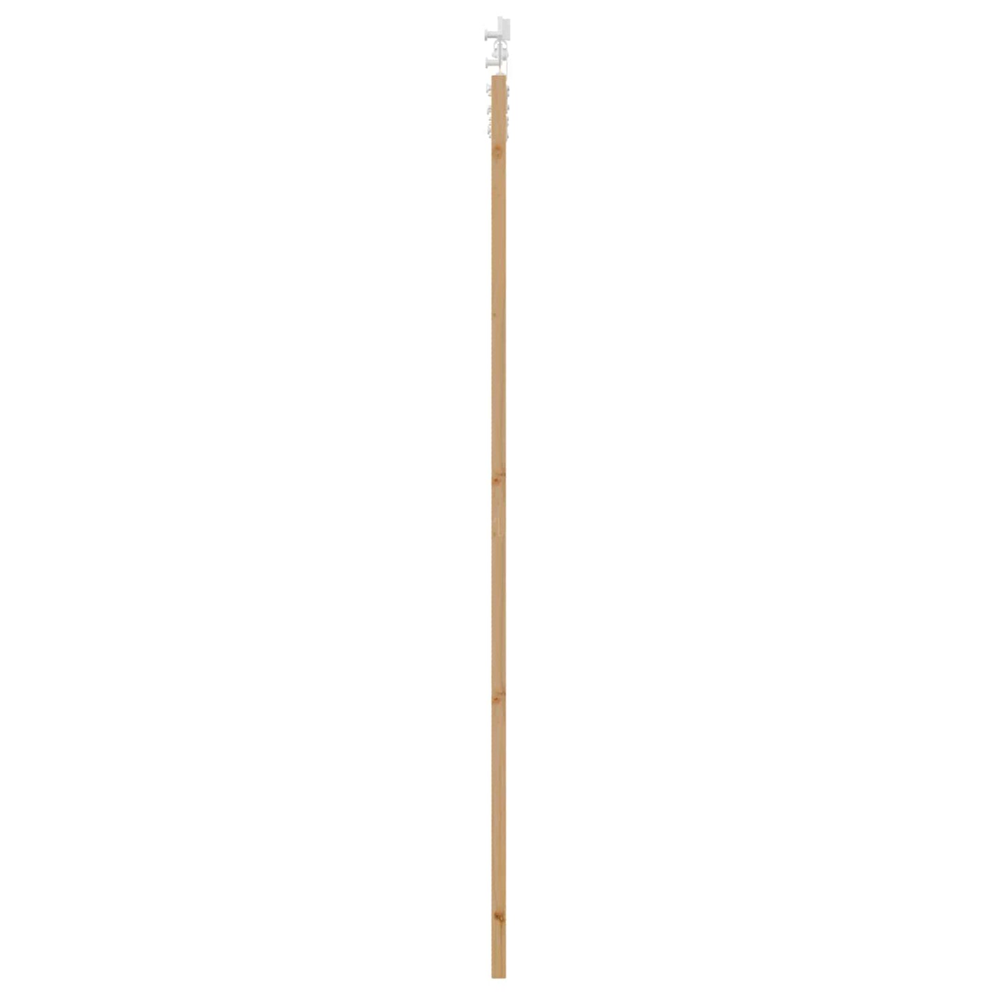 Csúszó ajtó Természetes és Fehér 83 x 232 cm Tömör Fenyőfa