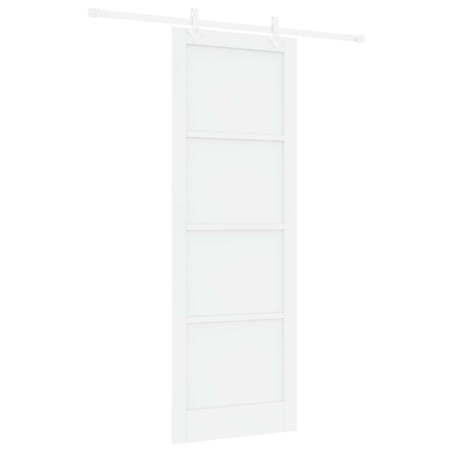 Csúszó ajtó Fehér 83 x 232 cm Tömör Fenyőfa