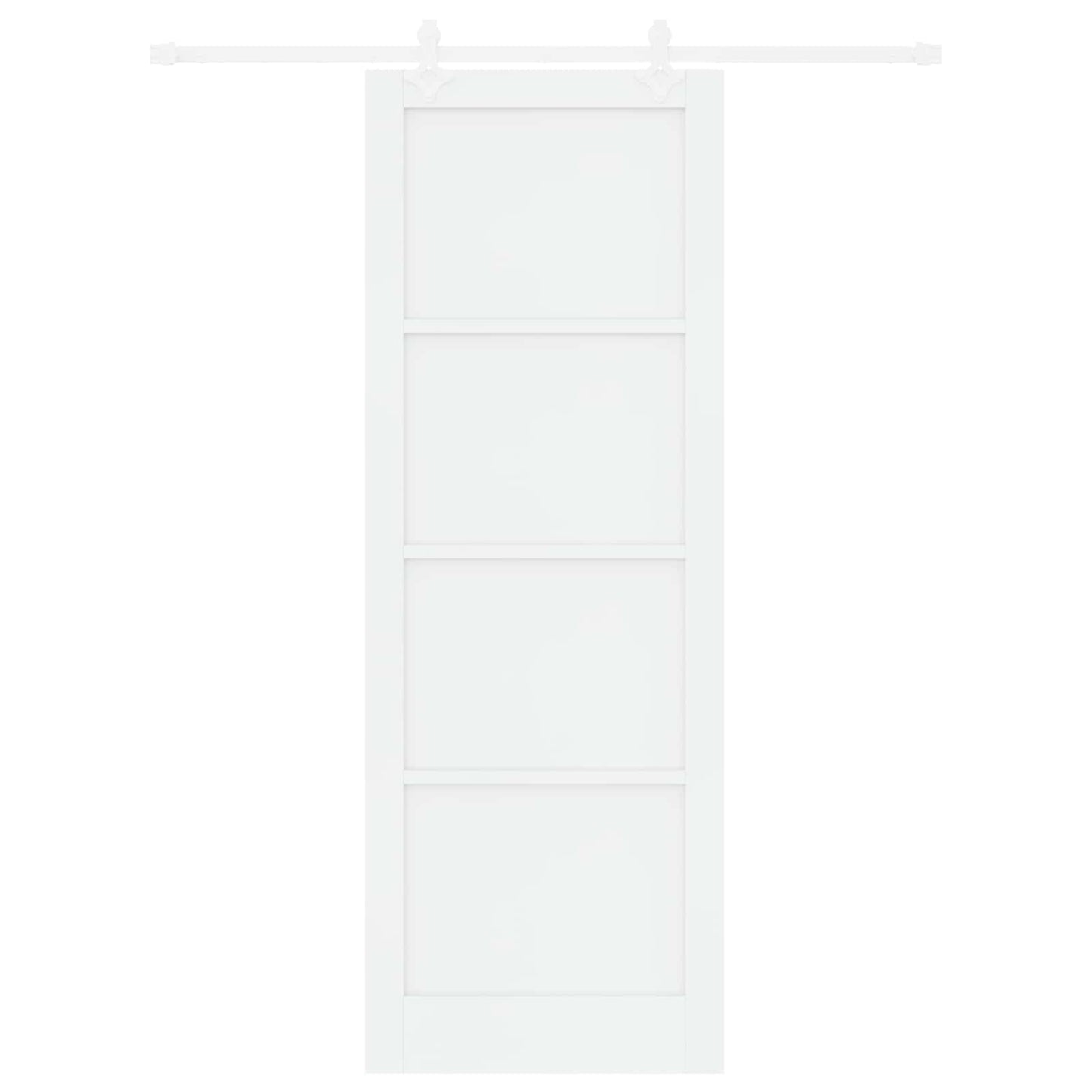 Csúszó ajtó Fehér 83 x 232 cm Tömör Fenyőfa