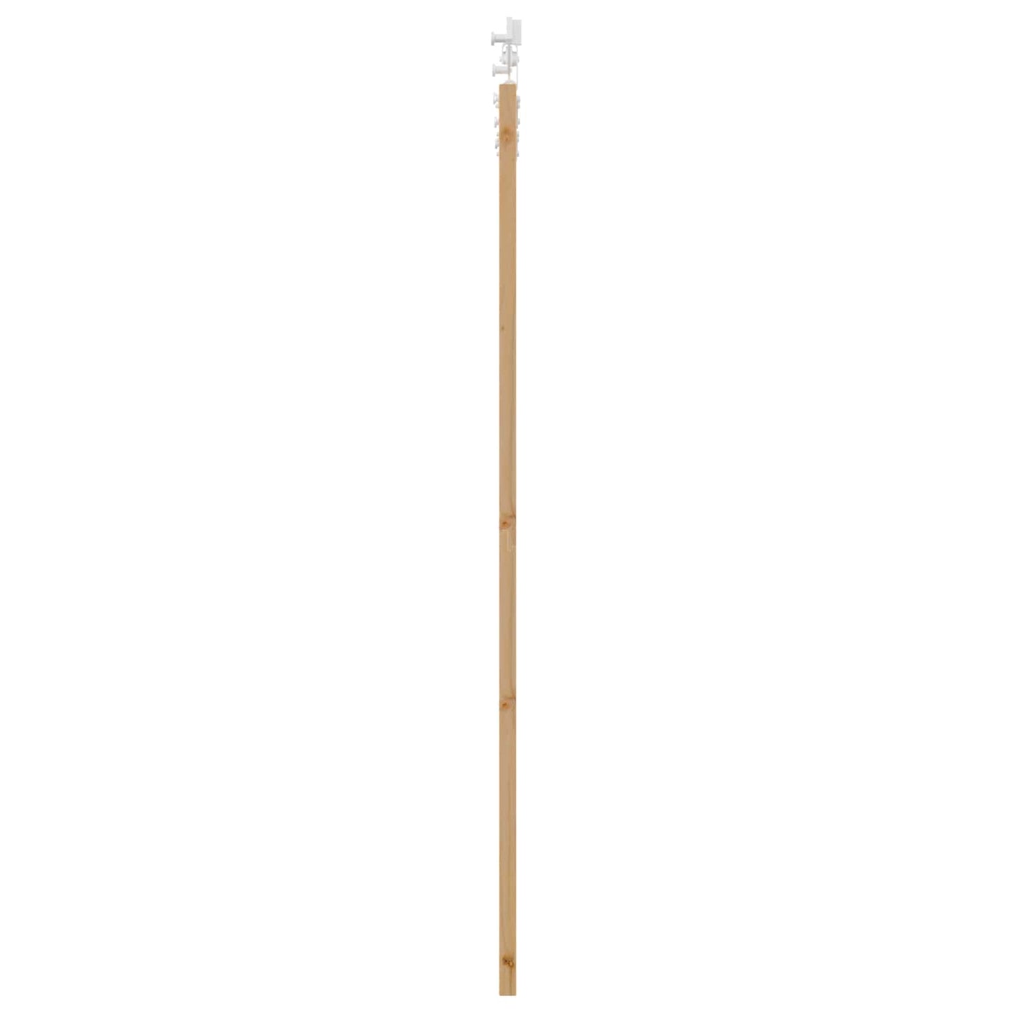 Csúszó ajtó Természetes és Fehér 86 x 198,5 cm Tömör Fenyőfa