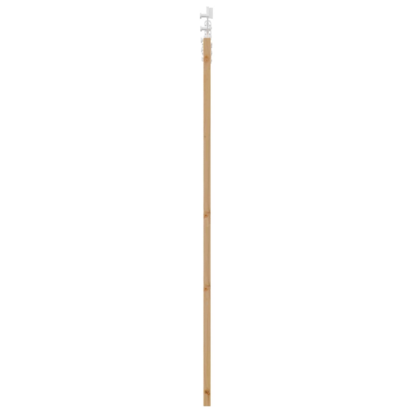 Csúszó ajtó Természetes és Fehér 61 x 198,5 cm Tömör Fenyőfa