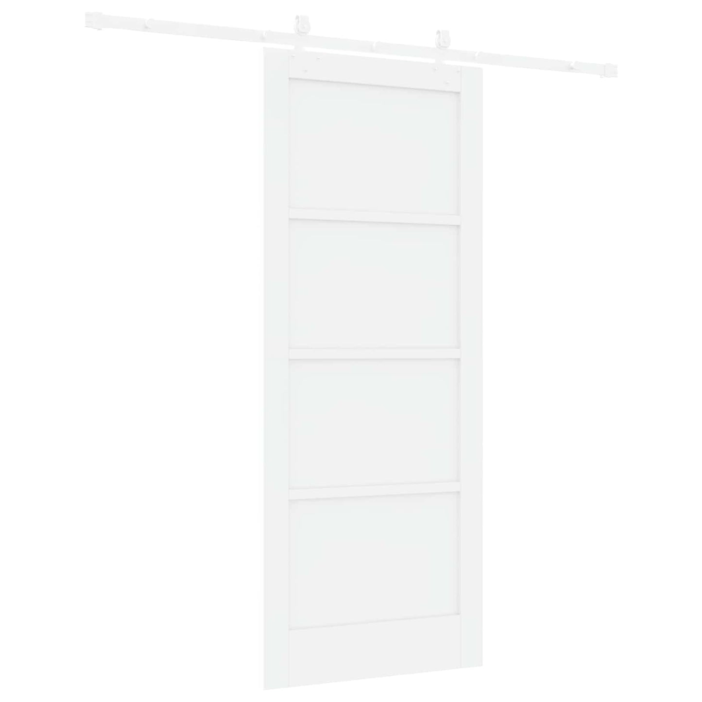 Csúszó ajtó Fehér 83 x 202 cm Tömör Fenyőfa