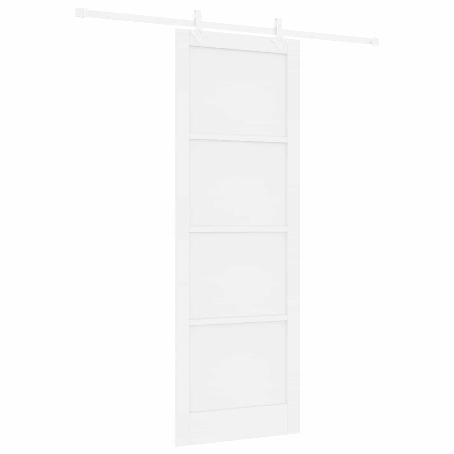 Csúszó ajtó Fehér 83 x 232 cm Tömör Fenyőfa