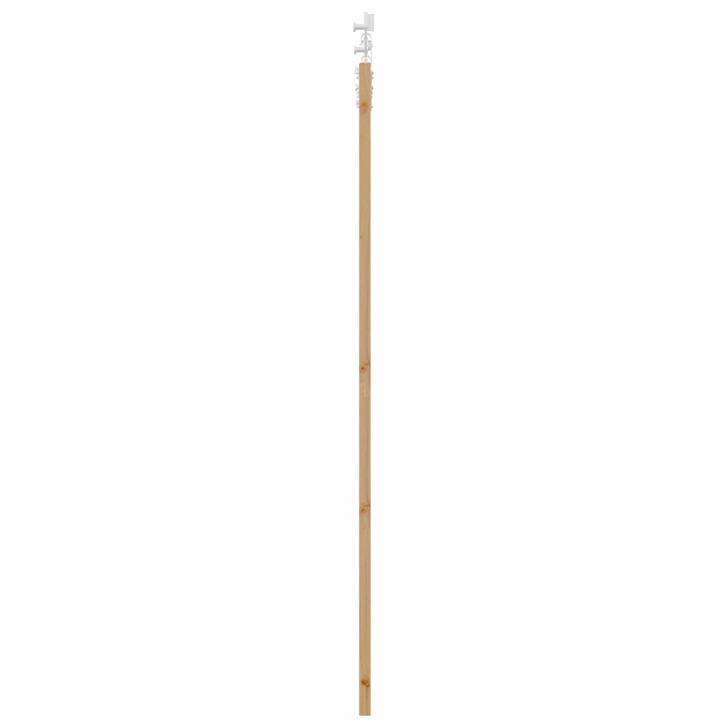Csúszó ajtó Természetes és Fehér 86 x 211 cm Tömör Fenyőfa