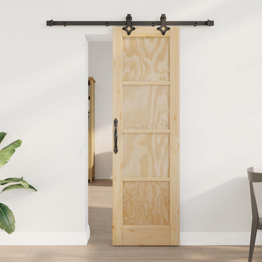 Csúszó ajtó ORKDAL Természetes 61 x 198,5 cm Tömör Fenyőfa