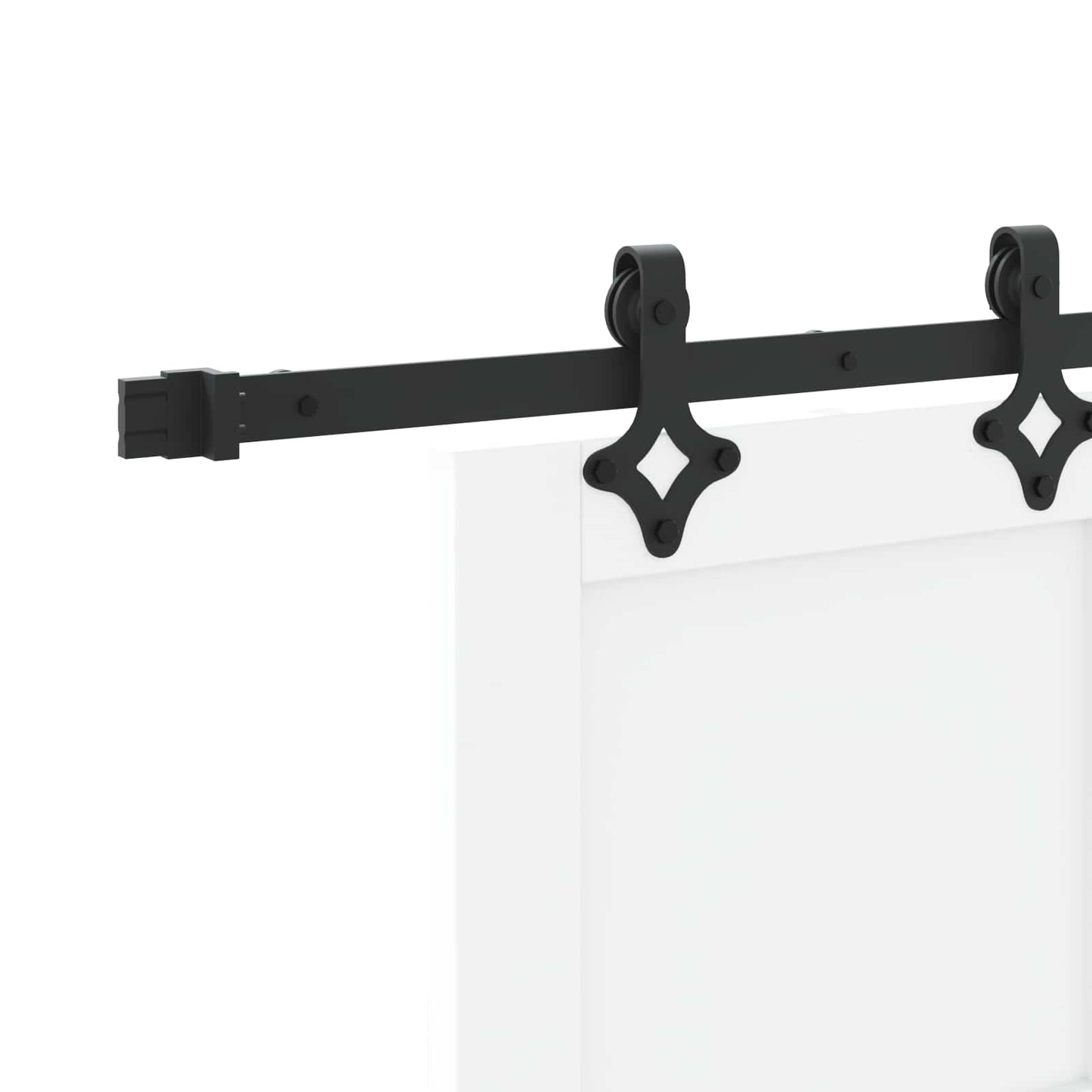 Csúszó ajtó ORKDAL 83 x 232 cm Tömör Fenyőfa Fehér
