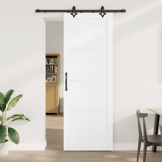 Csúszó ajtó ORKDAL Fehér 83 x 232 cm Tömör Fenyőfa