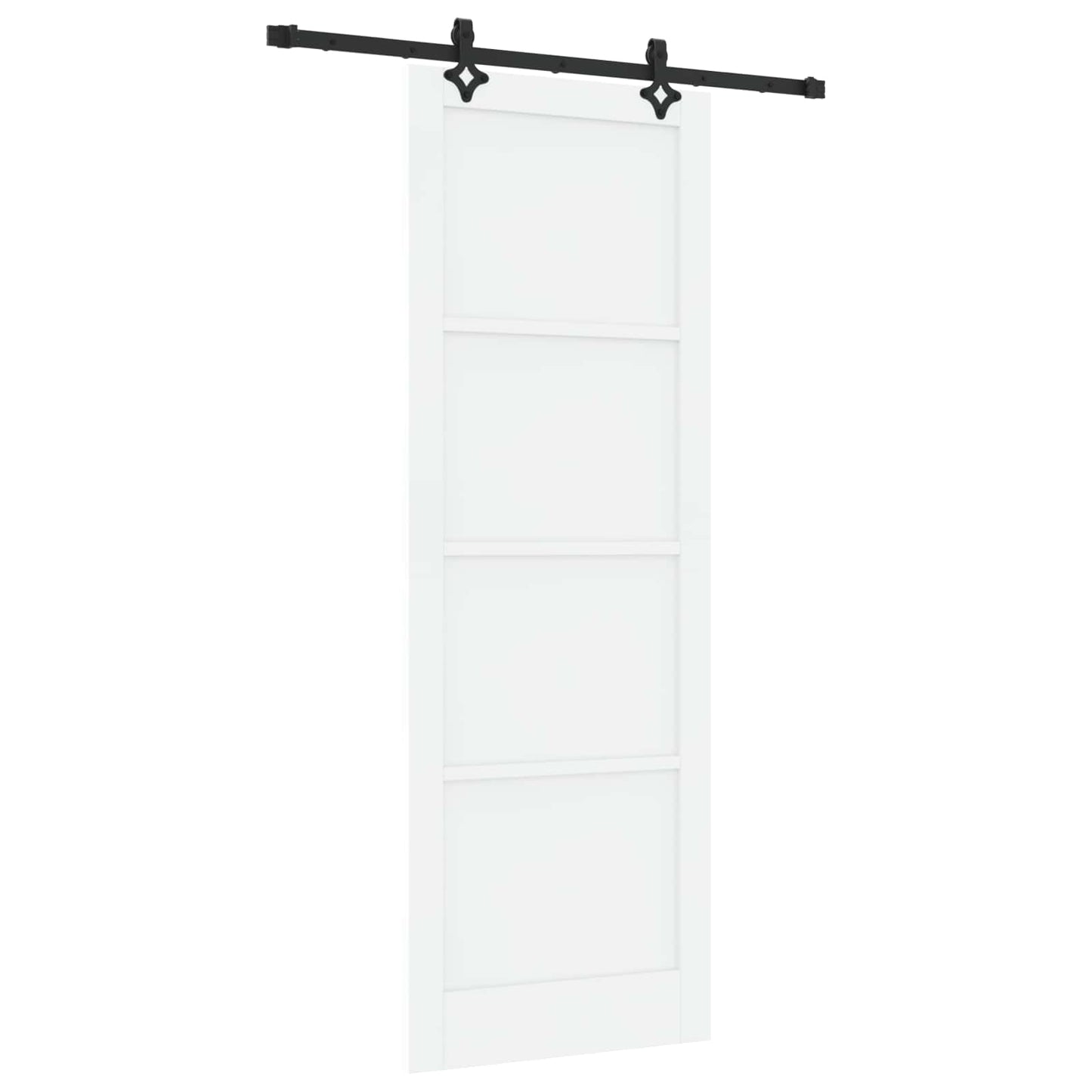 Csúszó ajtó ORKDAL 83 x 232 cm Tömör Fenyőfa Fehér