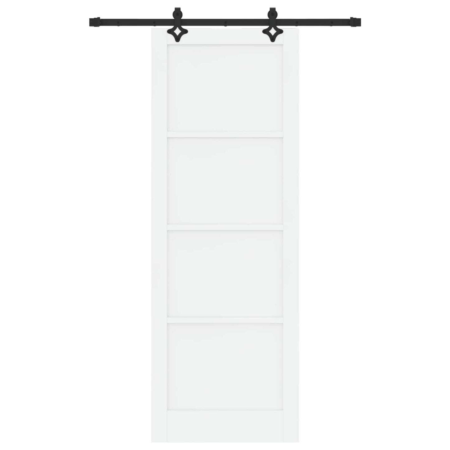 Csúszó ajtó ORKDAL 83 x 232 cm Tömör Fenyőfa Fehér