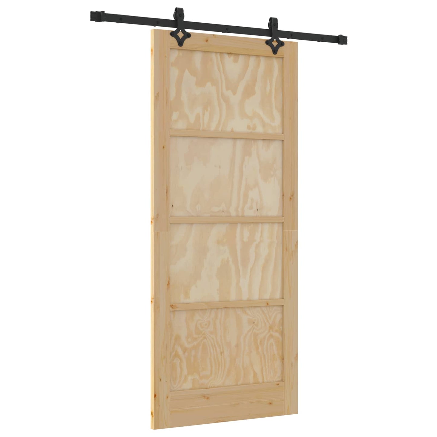 Csúszó ajtó ORKDAL 86 x 198,5 cm Tömör Fenyőfa Természetes
