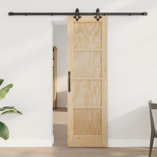 Csúszó ajtó ORKDAL Természetes 61 x 198,5 cm Tömör Fenyőfa