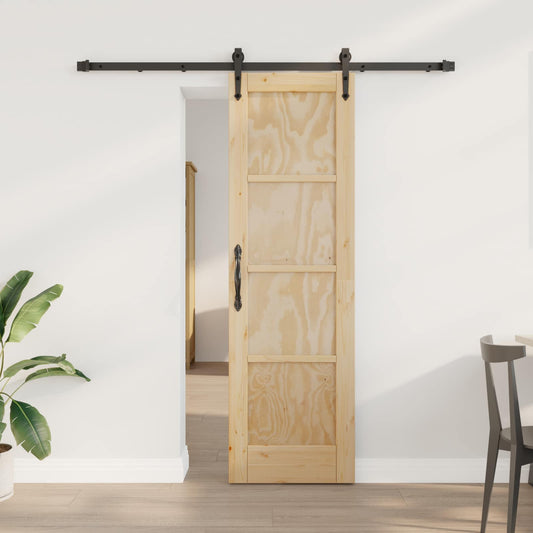 Csúszó ajtó ORKDAL Természetes és Fekete 61 x 198,5 cm