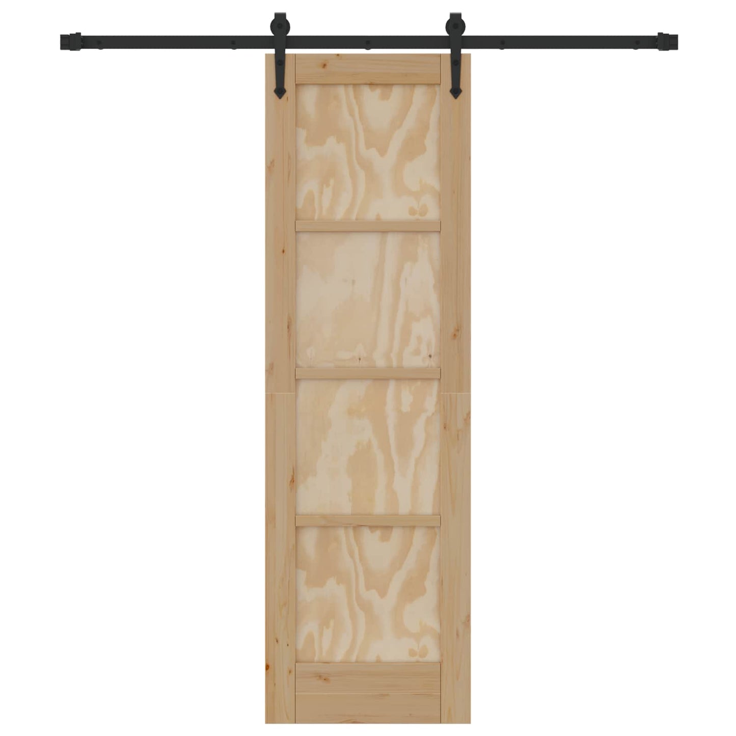 Csúszó ajtó ORKDAL Természetes és Fekete 61 x 198,5 cm