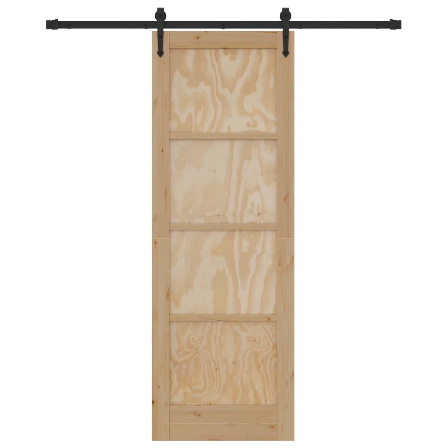 Csúszó ajtó ORKDAL Természetes és Fekete 73,5 x 211 cm