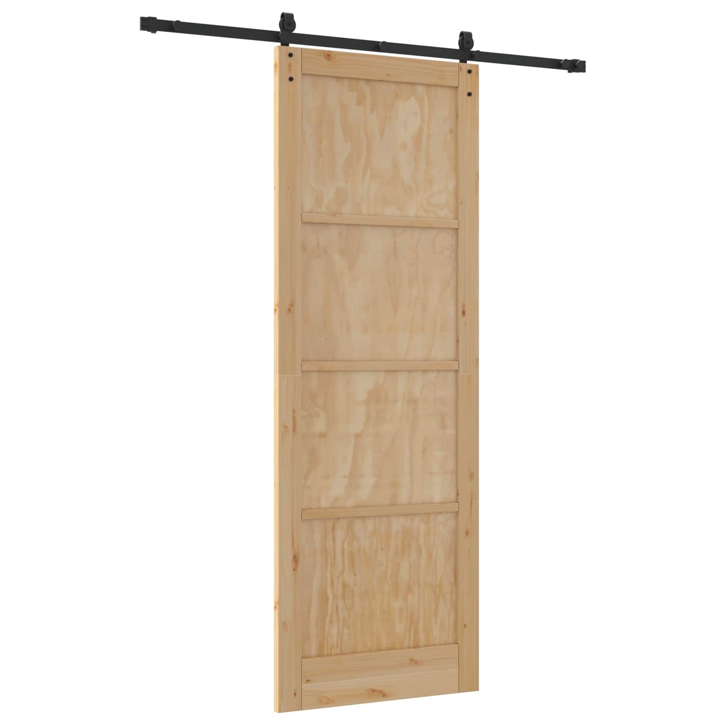 Csúszó ajtó ORKDAL Természetes és Fekete 83 x 232 cm