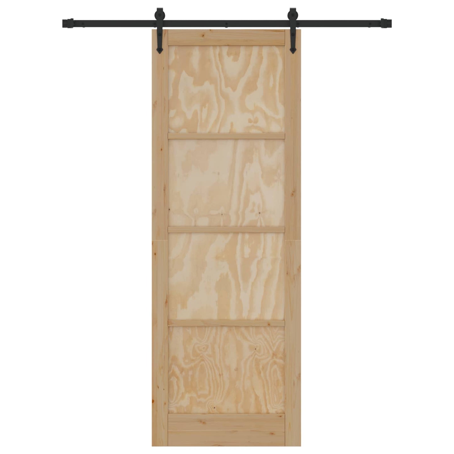 Csúszó ajtó ORKDAL Természetes és Fekete 83 x 232 cm