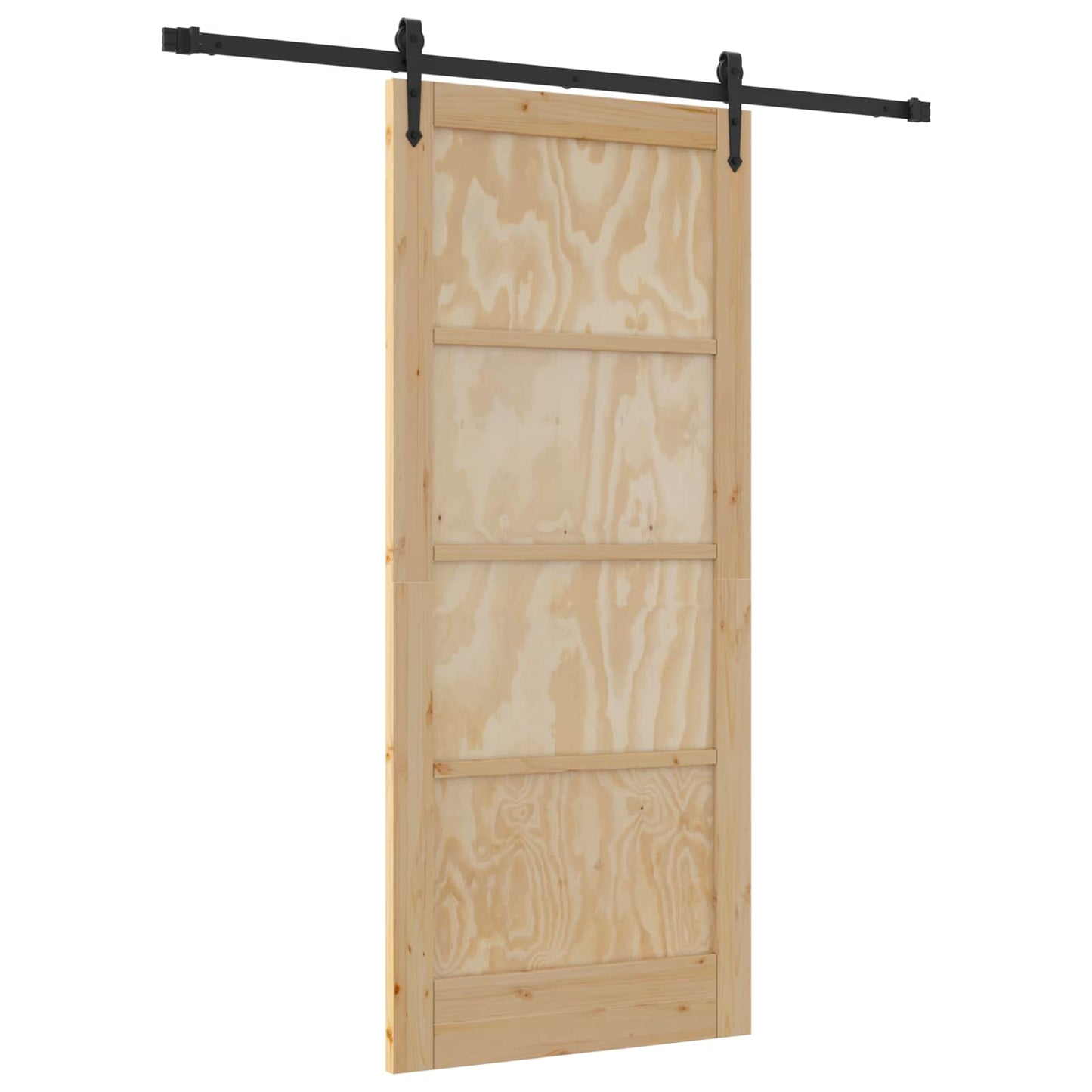 Csúszó ajtó ORKDAL Természetes és Fekete 86 x 198,5 cm
