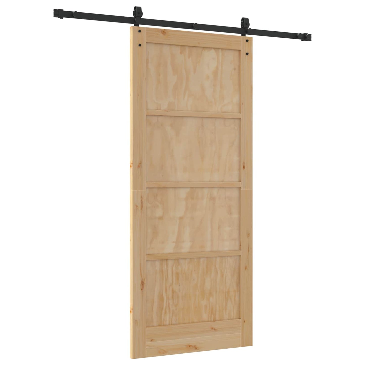 Csúszó ajtó ORKDAL Természetes és Fekete 86 x 198,5 cm