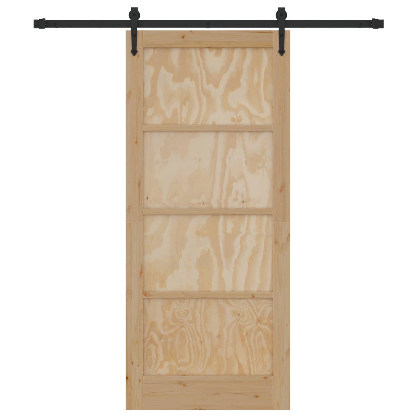 Csúszó ajtó ORKDAL Természetes és Fekete 86 x 198,5 cm