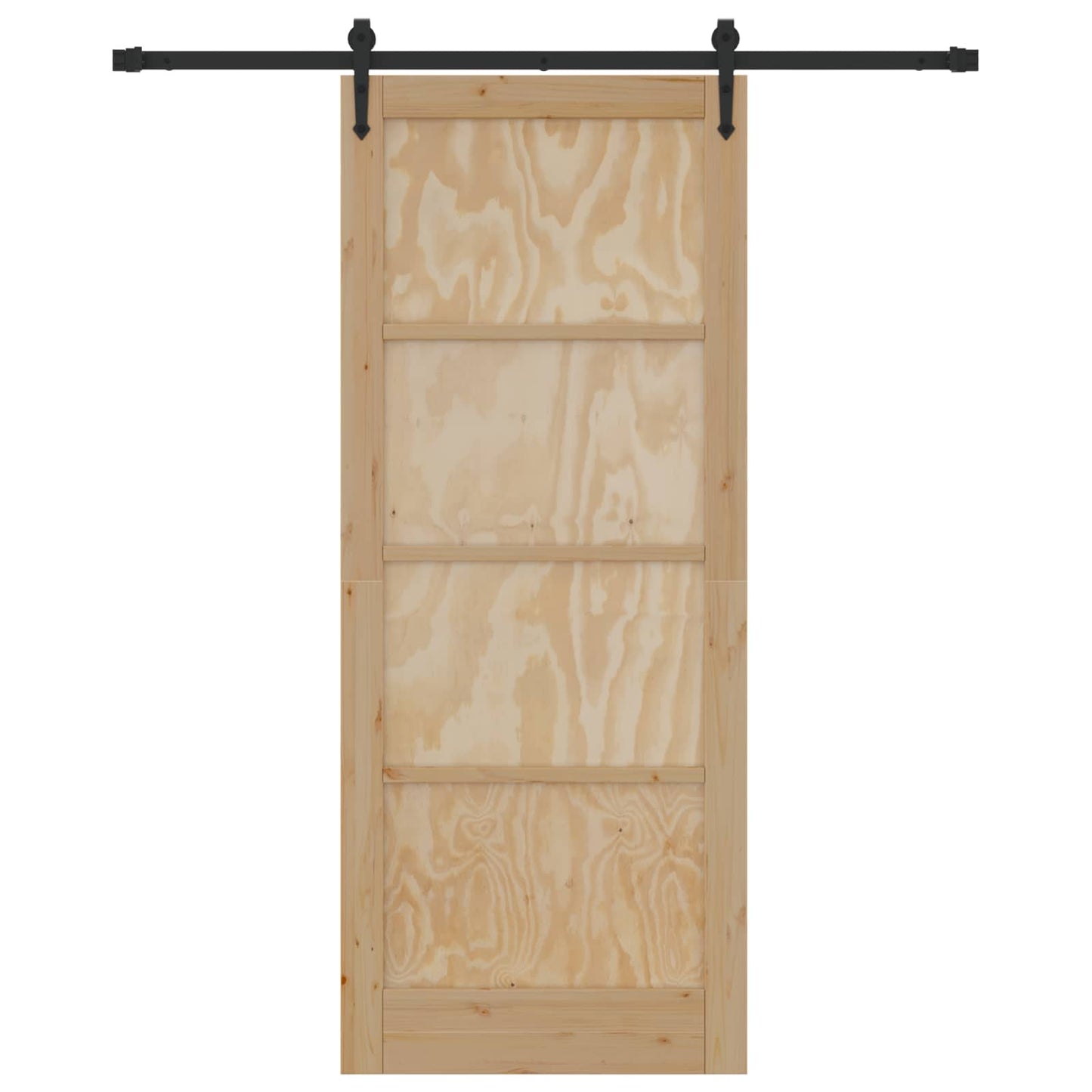 Csúszó ajtó ORKDAL Természetes és Fekete 86 x 211 cm