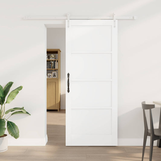 Csúszó ajtó ORKDAL Fehér 83 x 202 cm Tömör Fenyőfa