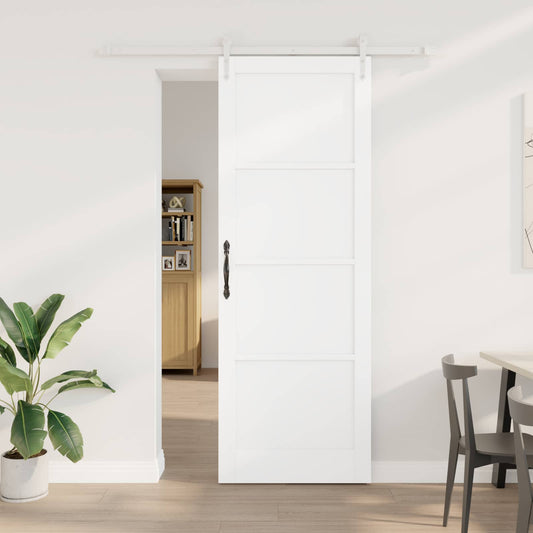 Csúszó ajtó ORKDAL Fehér 83 x 232 cm Tömör Fenyőfa