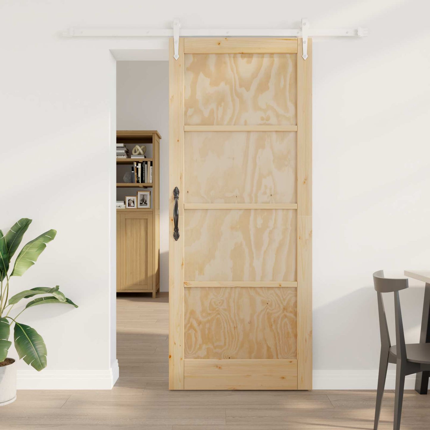 Csúszó ajtó ORKDAL Természetes és Fehér 86 x 211 cm