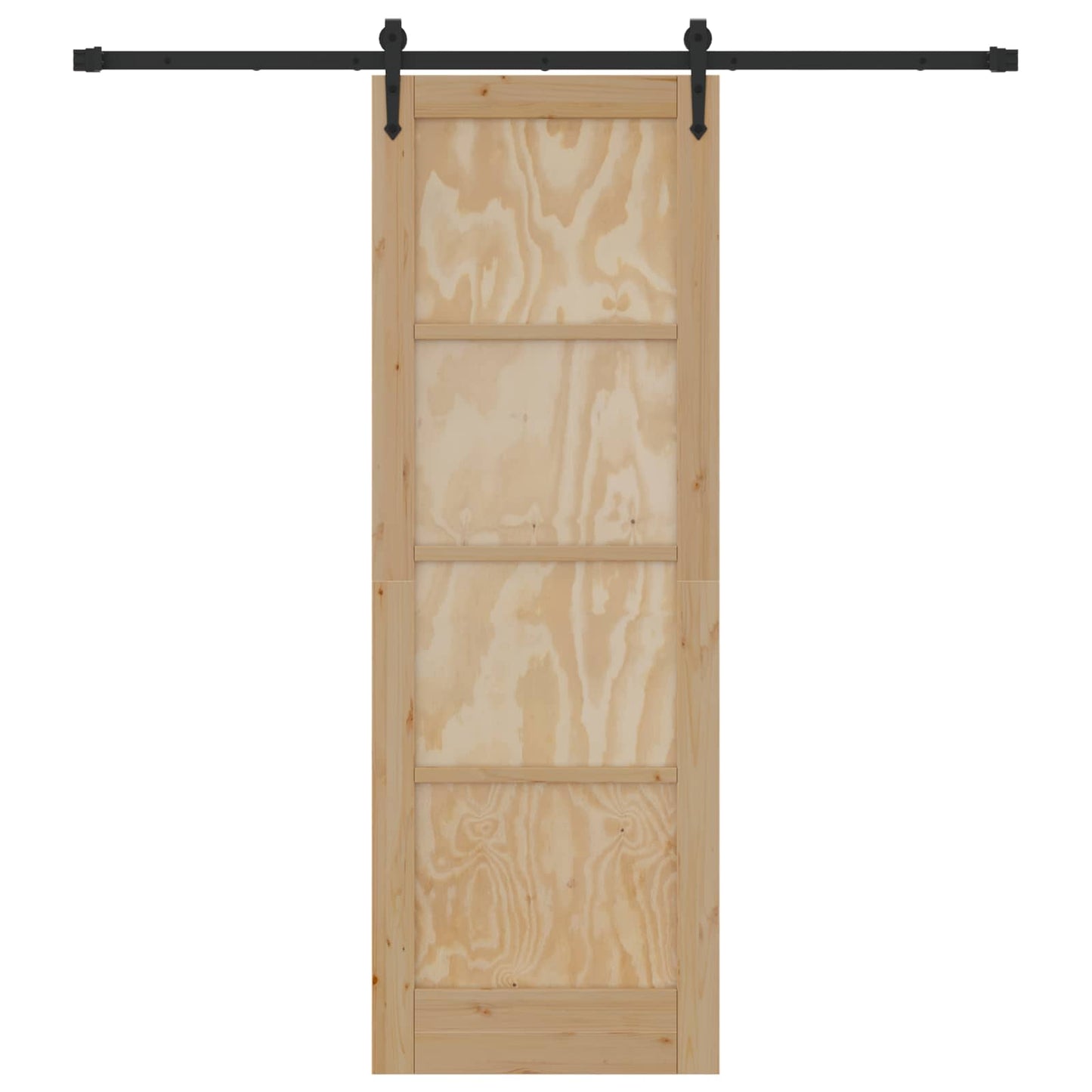 Csúszó ajtó ORKDAL Természetes és Fekete 73,5 x 211 cm