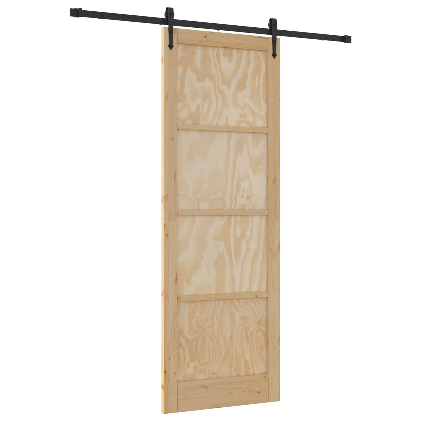 Csúszó ajtó ORKDAL Természetes és Fekete 83 x 232 cm
