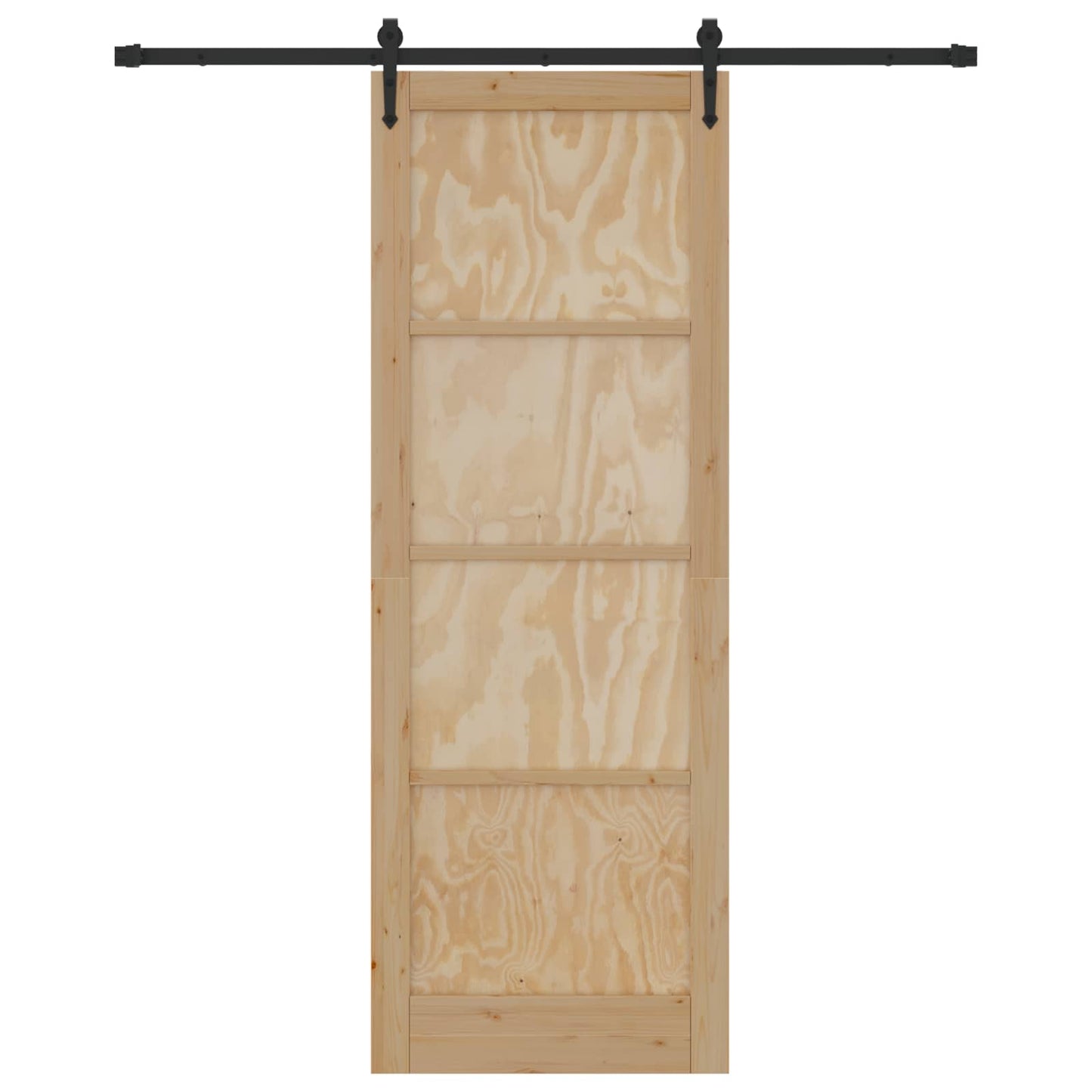Csúszó ajtó ORKDAL Természetes és Fekete 83 x 232 cm
