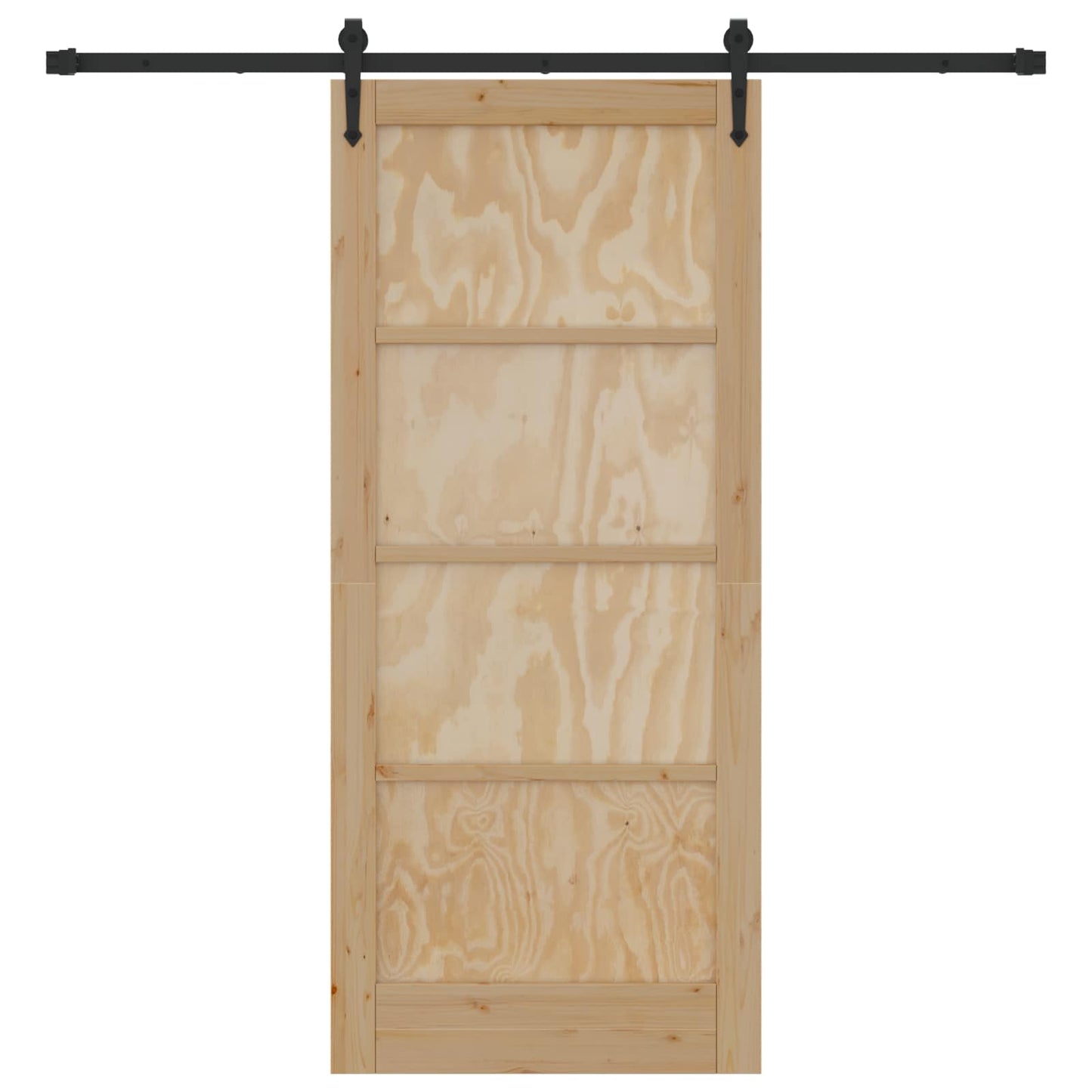 Csúszó ajtó ORKDAL Természetes és Fekete 86 x 198,5 cm