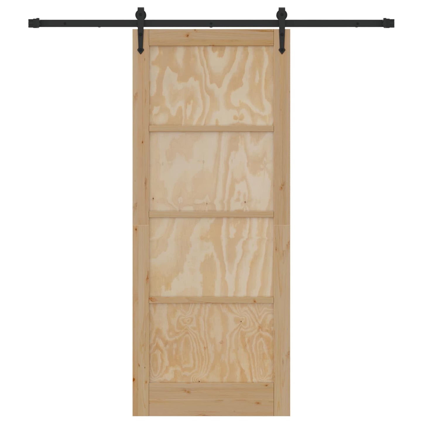 Csúszó ajtó ORKDAL Természetes és Fekete 86 x 211 cm