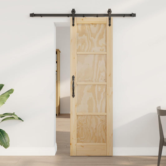 Csúszó ajtó ORKDAL Természetes 61 x 198,5 cm Tömör Fenyőfa