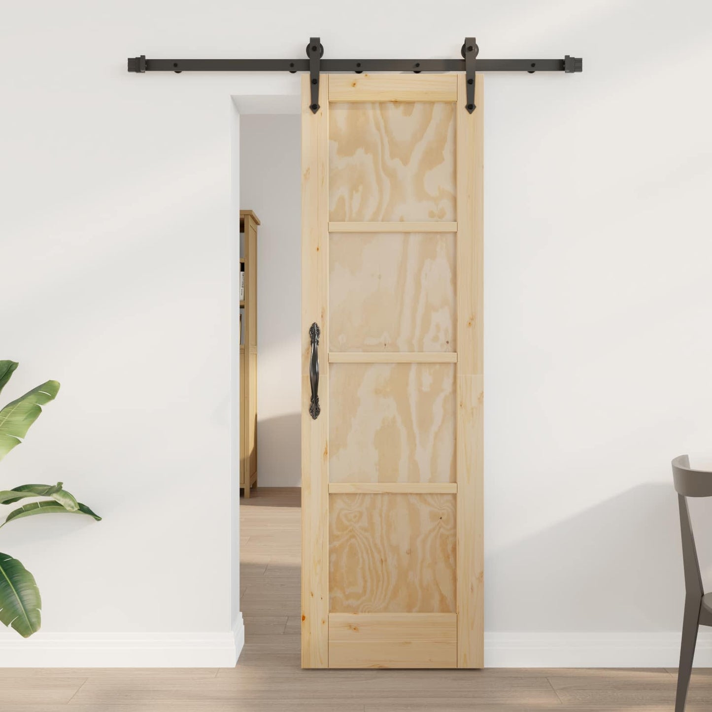 Csúszó ajtó ORKDAL Természetes 61 x 198,5 cm Tömör Fenyőfa