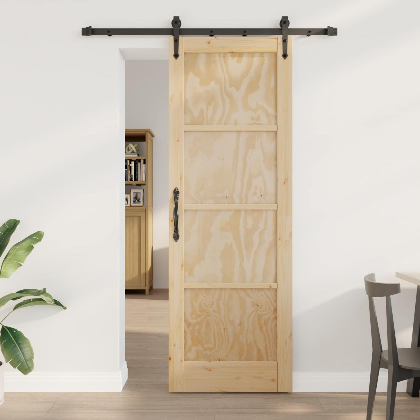 Csúszó ajtó ORKDAL Természetes 73,5 x 211 cm Tömör Fenyőfa
