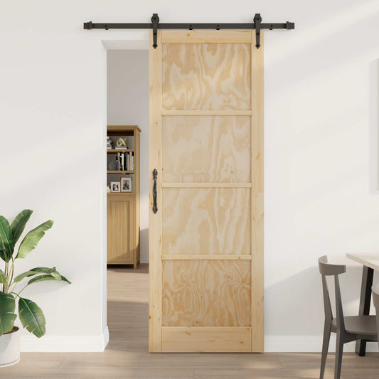 Csúszó ajtó ORKDAL Természetes 83 x 232 cm Tömör Fenyőfa