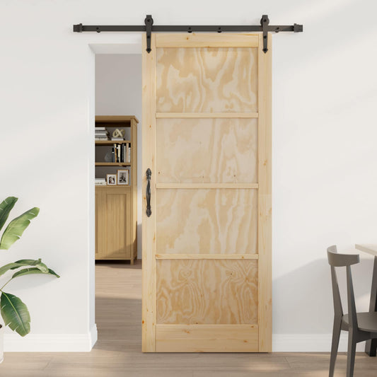 Csúszó ajtó ORKDAL Természetes 86 x 211 cm Tömör Fenyőfa