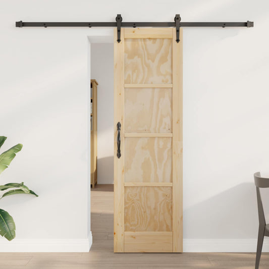Csúszó ajtó ORKDAL Természetes 61 x 198,5 cm Tömör Fenyőfa